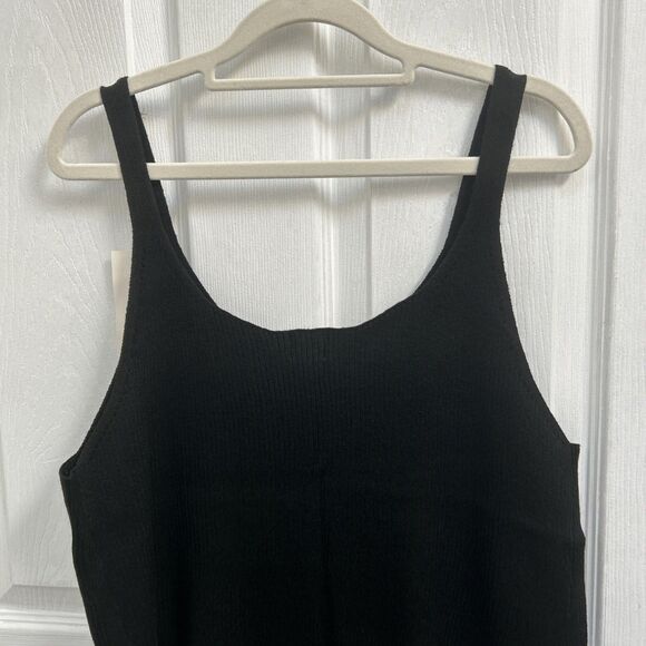 NWT A New Day Women’s Ribbed Knit V-Neck Casual Tank Top Black Plus Size 1X - Picture 9 of 16